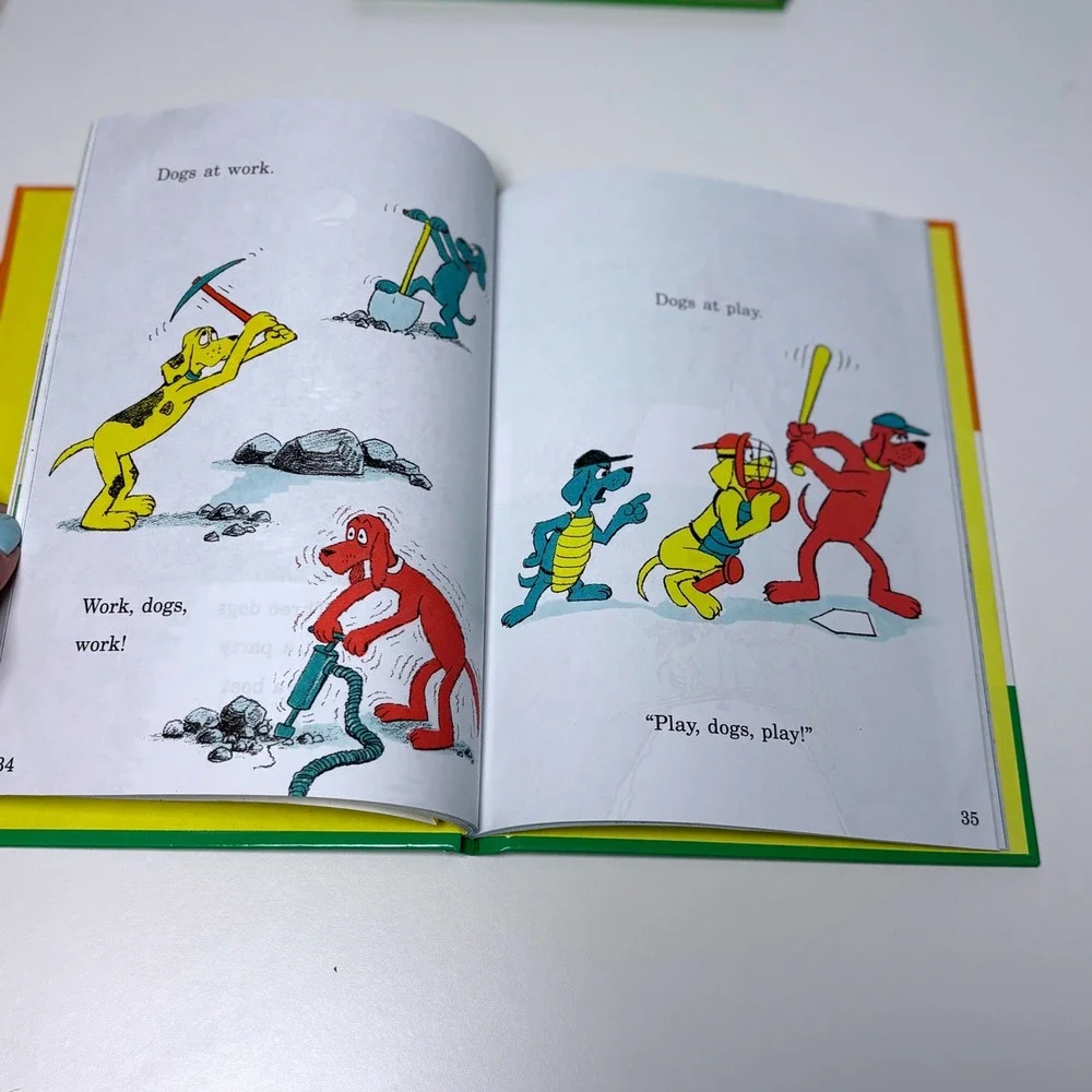2 Beginner Books Random House Kids Green Orange Go Dog Go‎ The Big Honey Hunt